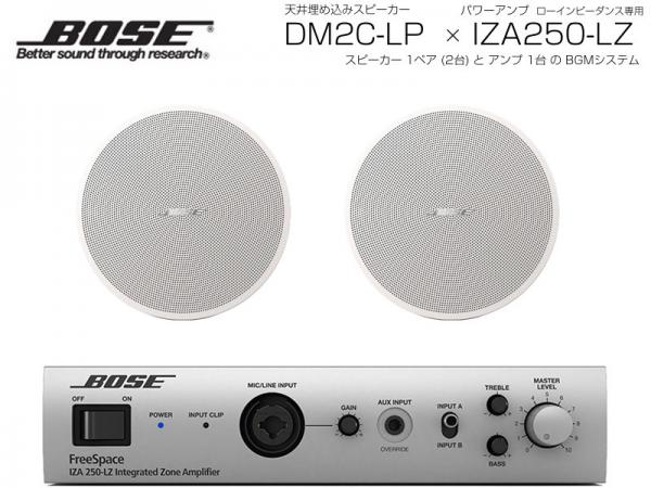 BOSE ボーズ DM2C-LP W/ホワイト 1ペア ( 2台 ) 天井埋込 ローインピ