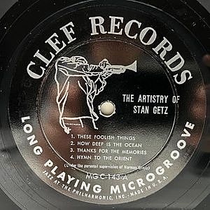 STAN GETZ / The Artistry Of Stan Getz Plays (10) / Clef | WAXPEND