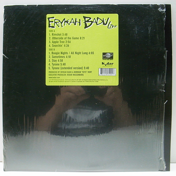 ERYKAH BADU / Live (LP) / Universal | WAXPEND RECORDS