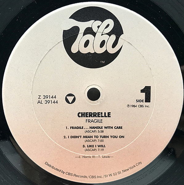 CHERRELLE / Fragile (LP) / Tabu | WAXPEND RECORDS