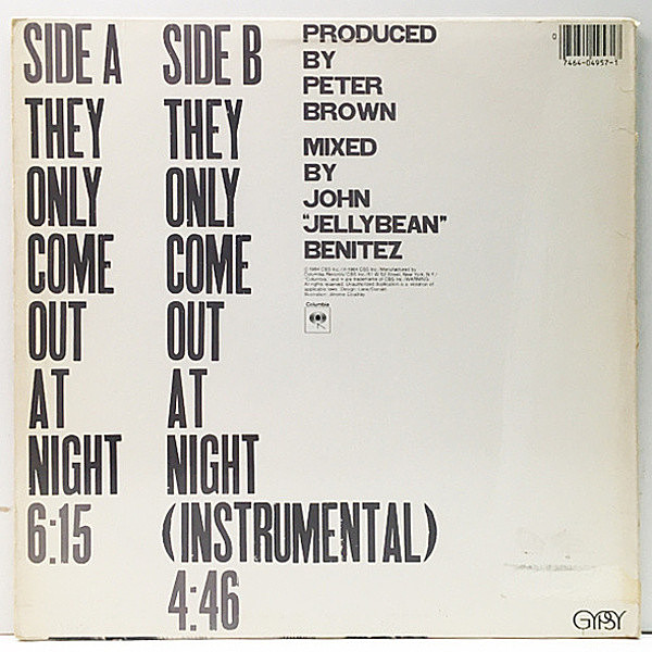 PETER BROWN / They Only Come Out At Night (12) / Columbia