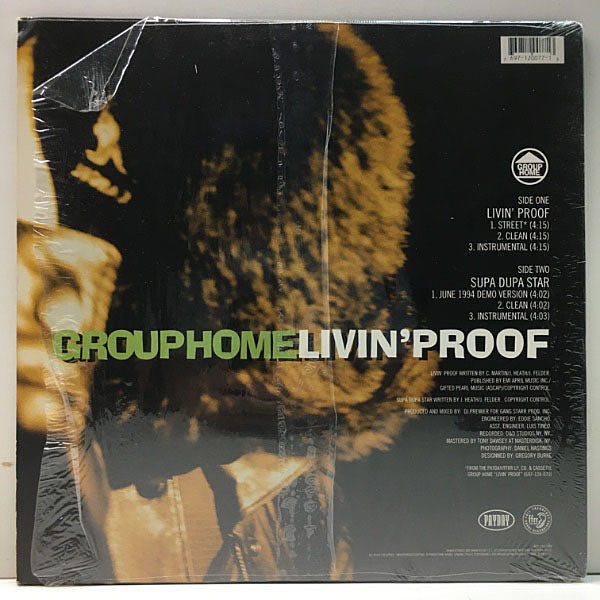 GROUP HOME / Livin' Proof (LP) / Payday | WAXPEND RECORDS