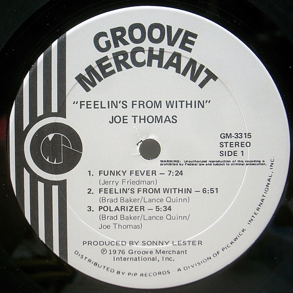 JOE THOMAS / Feelin's From Within (LP) / Groove Merchant | WAXPEND
