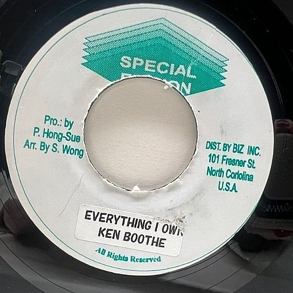 KEN BOOTHE / Everything I Own (7) / Special Edition | WAXPEND RECORDS