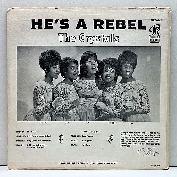 CRYSTALS / He's A Rebel (LP) / Philles | WAXPEND RECORDS