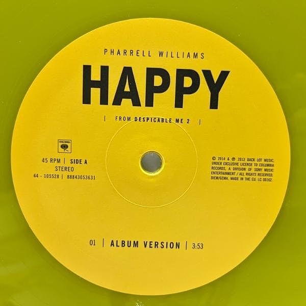 PHARRELL WILLIAMS / Happy (12) / Columbia | WAXPEND RECORDS