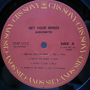 AEROSMITH / Get Your Wings (LP) / CBS・Sony | WAXPEND RECORDS