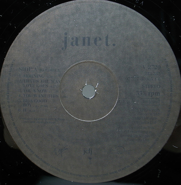 JANET JACKSON / Janet. (LP) / Virgin | WAXPEND RECORDS