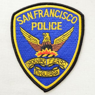 ポリスワッペン サンフランシスコ警察(糊なし) | ワッペン・アップリケ