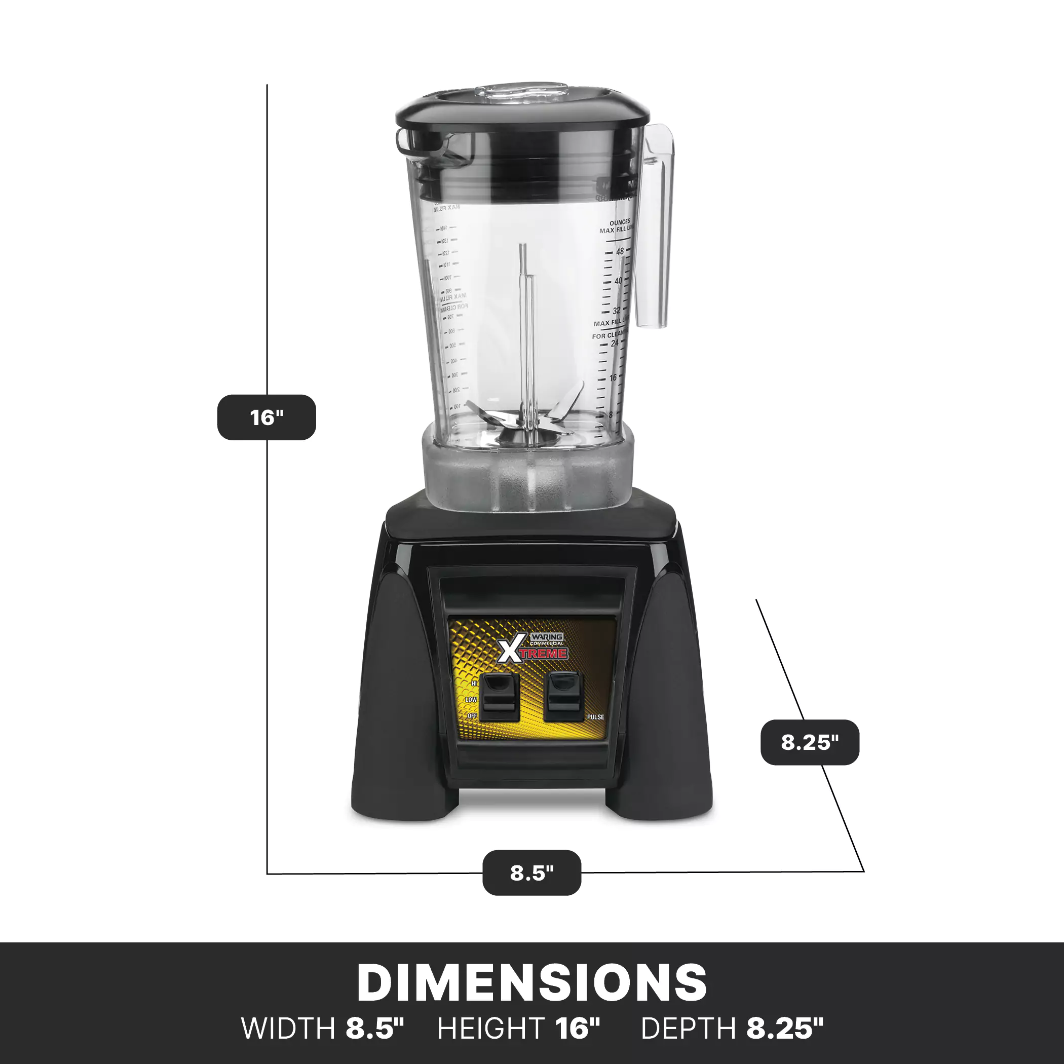 Hi-Power Blender | 48oz Copolyester | Waring