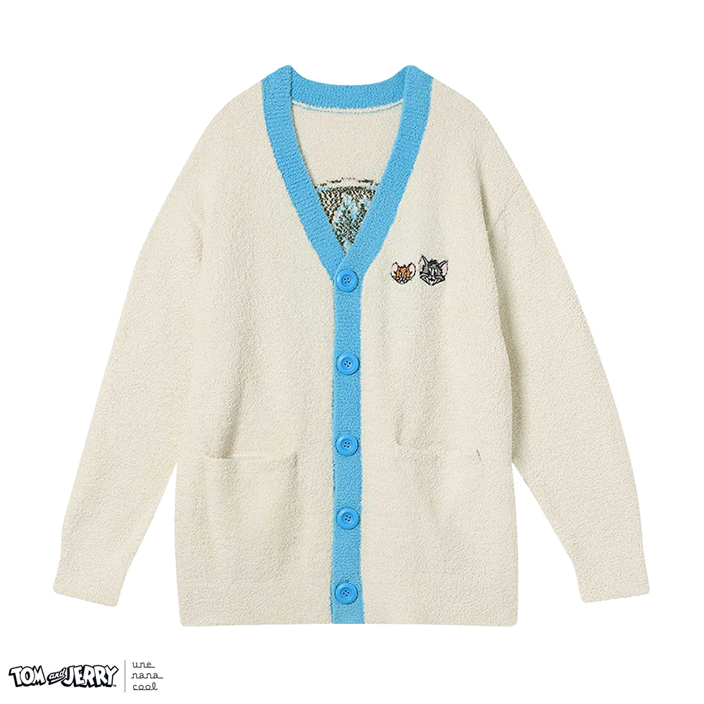 トムとジェリー×une nana cool ユニセックスカーディガン - TOM AND