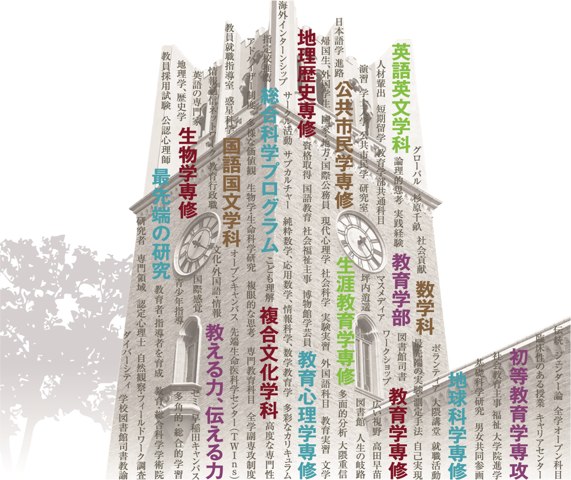 教育学部学科専攻専修紹介 – 早稲田大学 教育学部