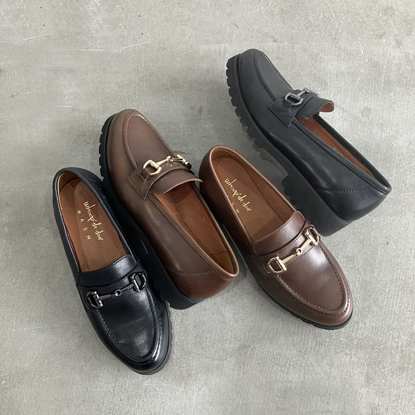 WASH × whoop'-de-doo'】超軽量レディースローファー - 銀座ワシントン