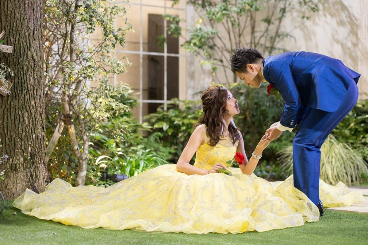 大人のロマンチックムード溢れる【美女と野獣】がテーマのウェディング