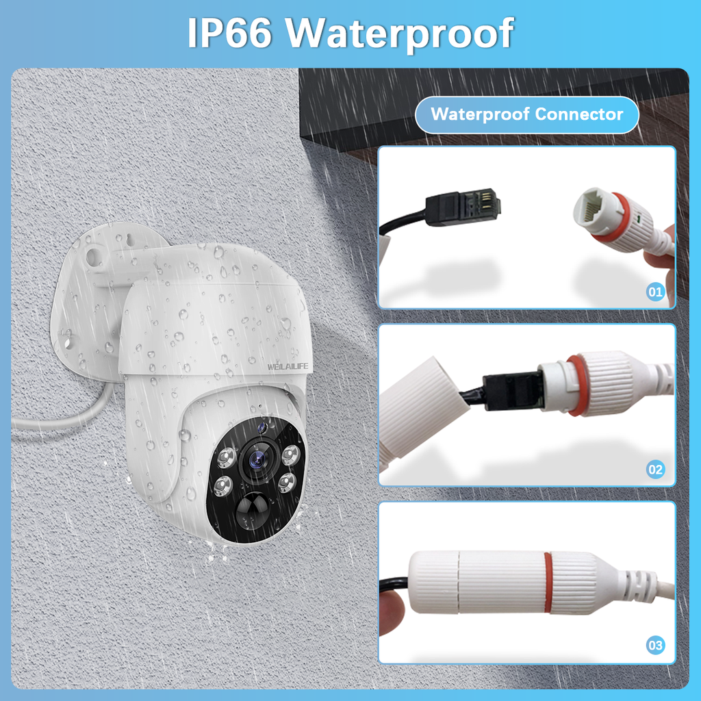 4K 8MP PoE Security Camera System, Wired Outdoor & Indoor Security