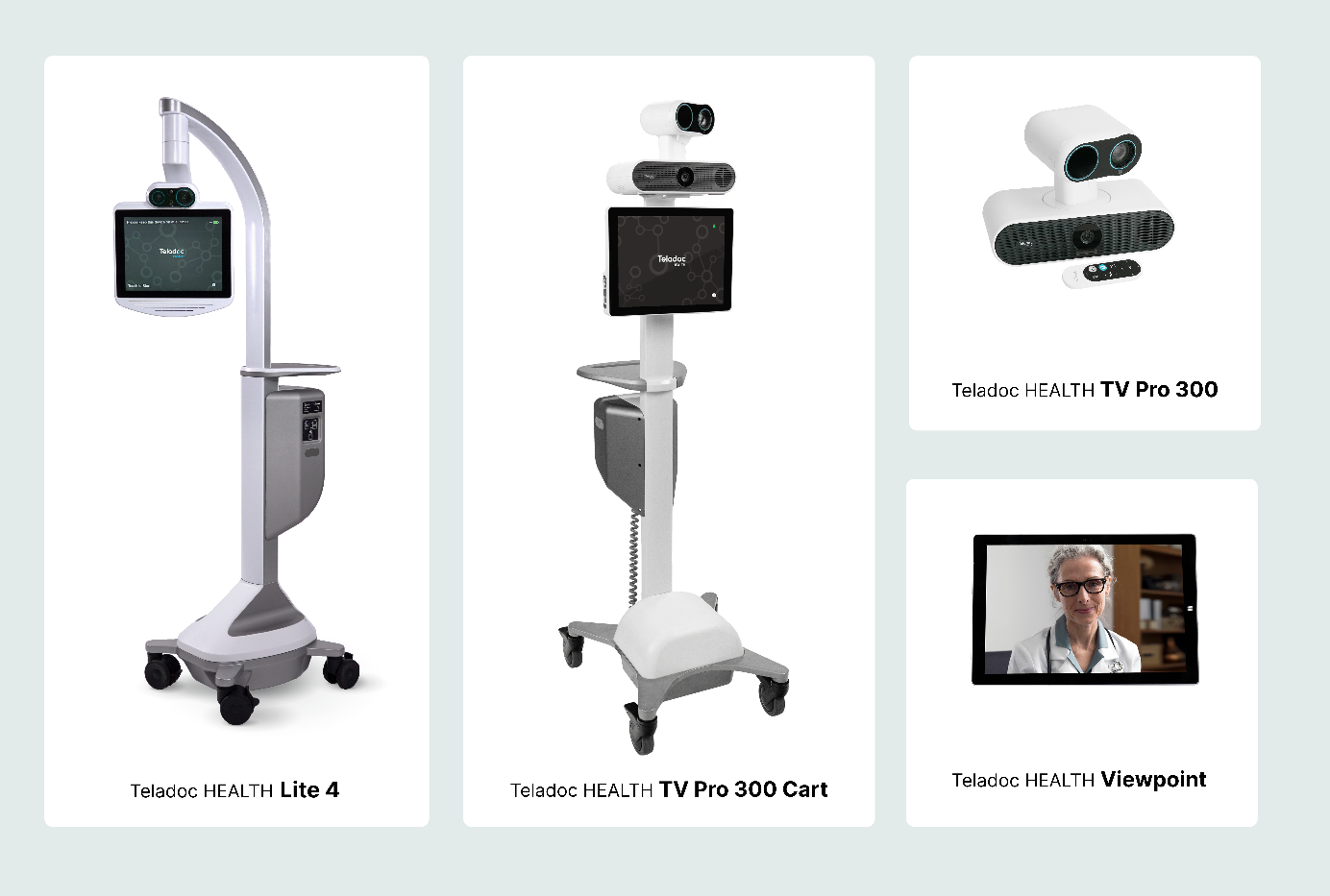 リアルタイム遠隔医療システム 「Teladoc HEALTH TV Pro 300 Cart」を