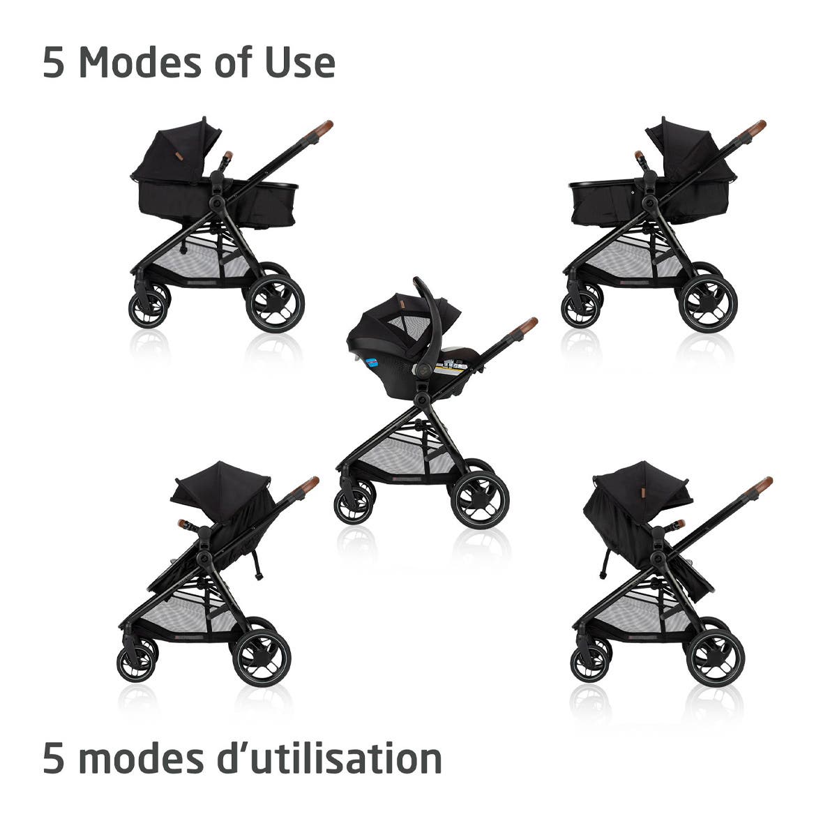 Maxi Cosi - New Generation Zelia Luxe 5-in-1 Modular Travel System