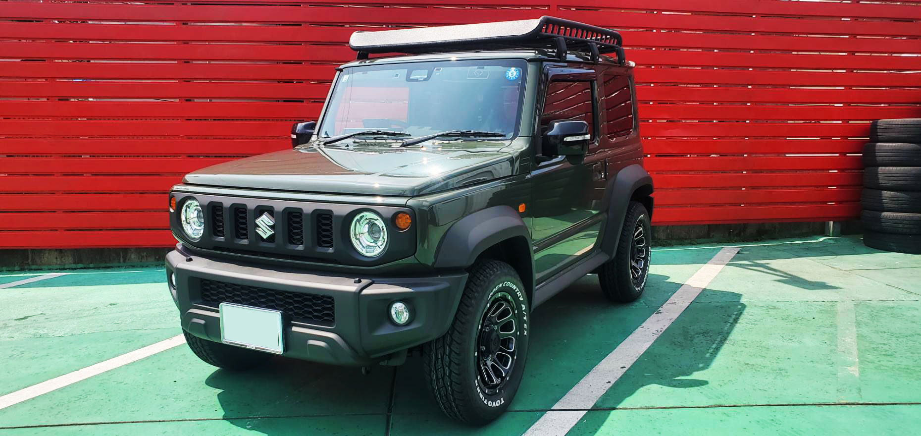 スズキ ジムニーシエラ DELTA FORCE OVAL 16×6J TOYO OPEN COUNTRY 215