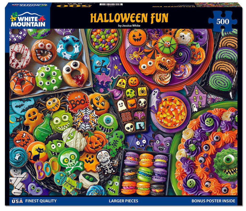 500 Piece Jigsaw Puzzle - Halloween Fun (1973pz) – White Mountain