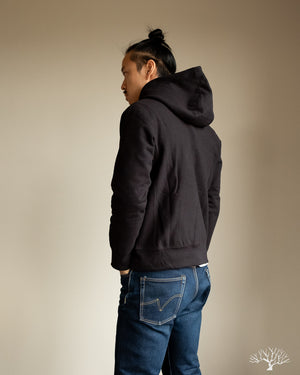 3sixteen - Heavyweight Zip Hoody - Black – Withered Fig