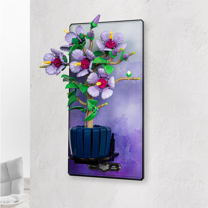 Wall Mounted Display Stand for LEGO® Botanicals Hibiscus (10372