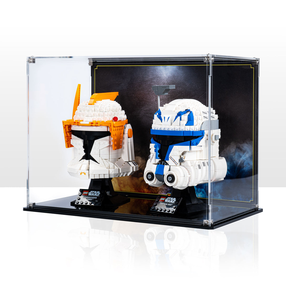 Display Case for LEGO® Star Wars Commander Cody and Captain Rex