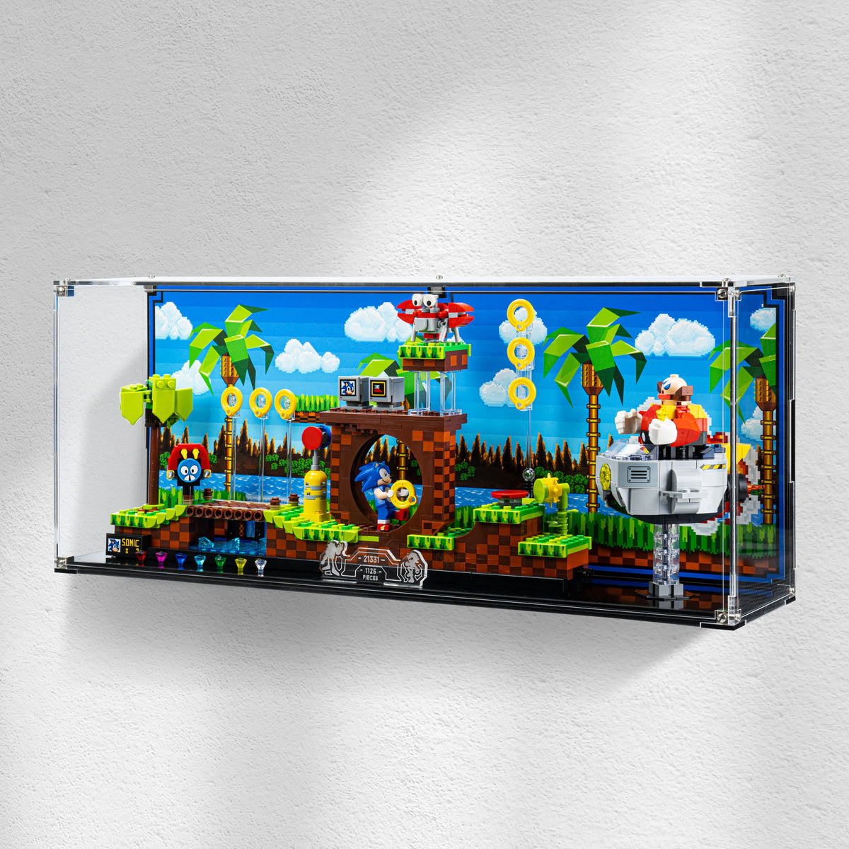 Wall Mounted Display Case for LEGO® IDEAS: Sonic the Hedgehog