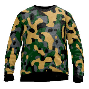 Knit sweater camouflage | design online | Wildemasche