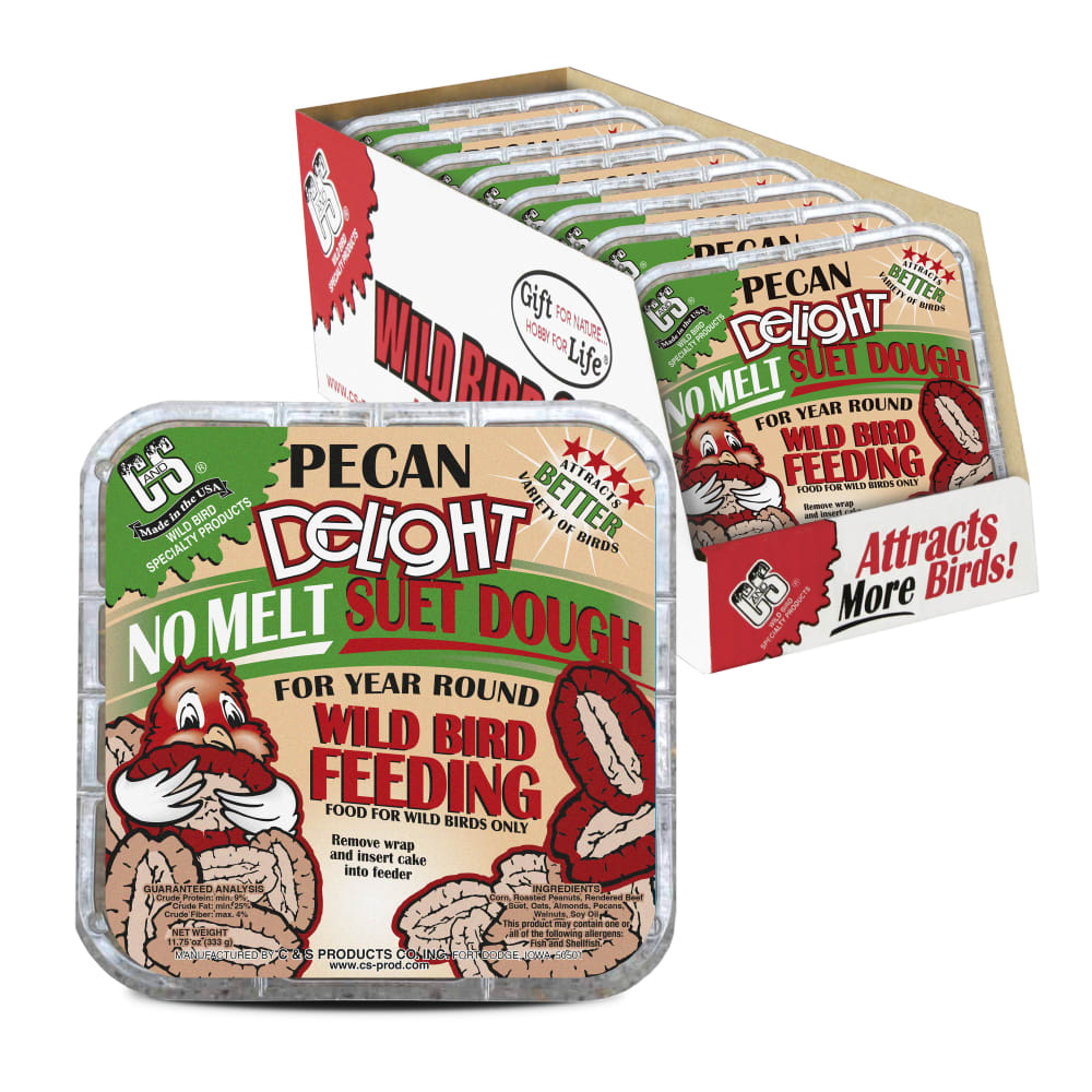 Pecan Delight No Melt Suet Dough | C&S Wild Bird Suet