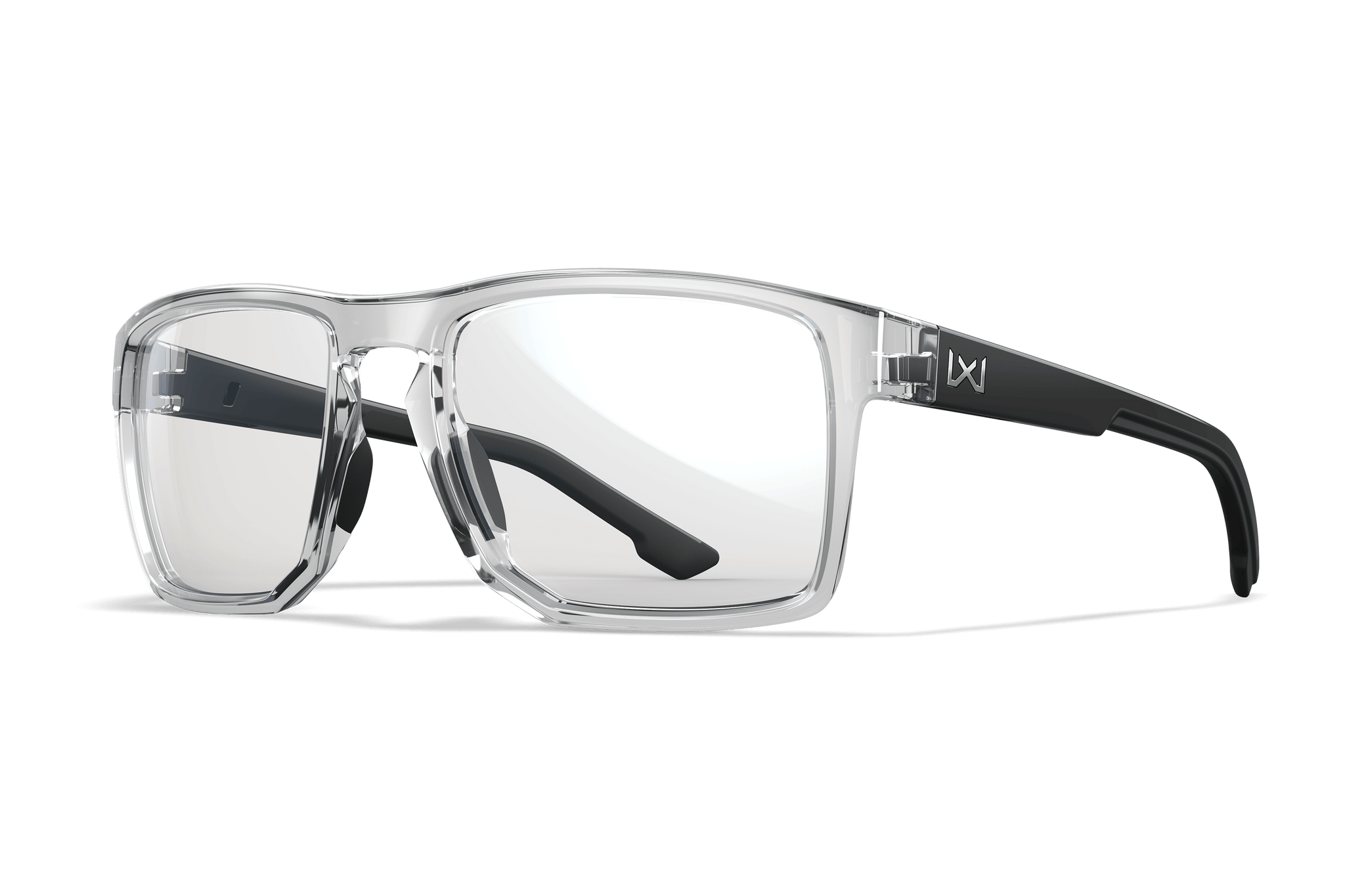 WX Founder - Polished Crystal Clear Frame with Polished Black