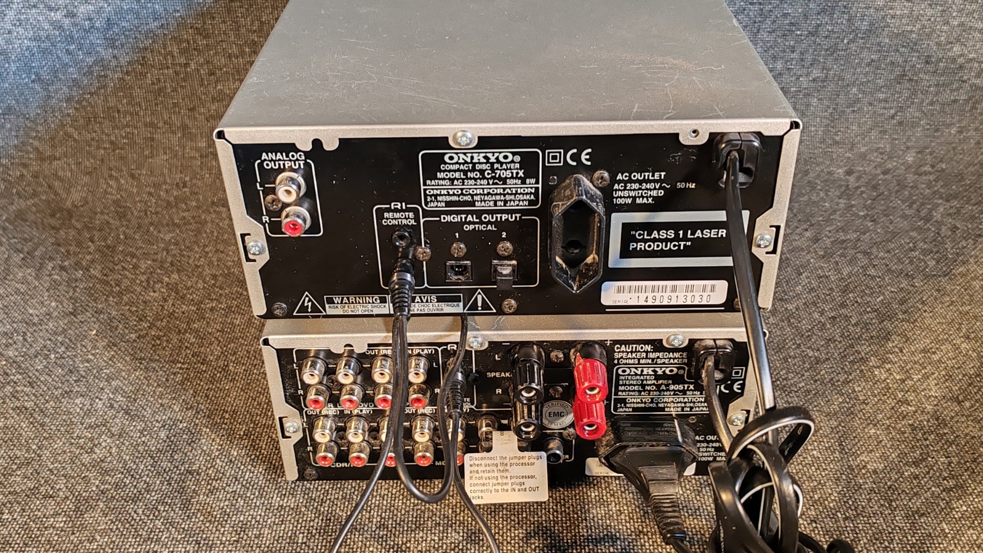 Onkyo A-905 & C-705 - Wilkinson's Hi-Fi, Nelson, Lancashire, UK