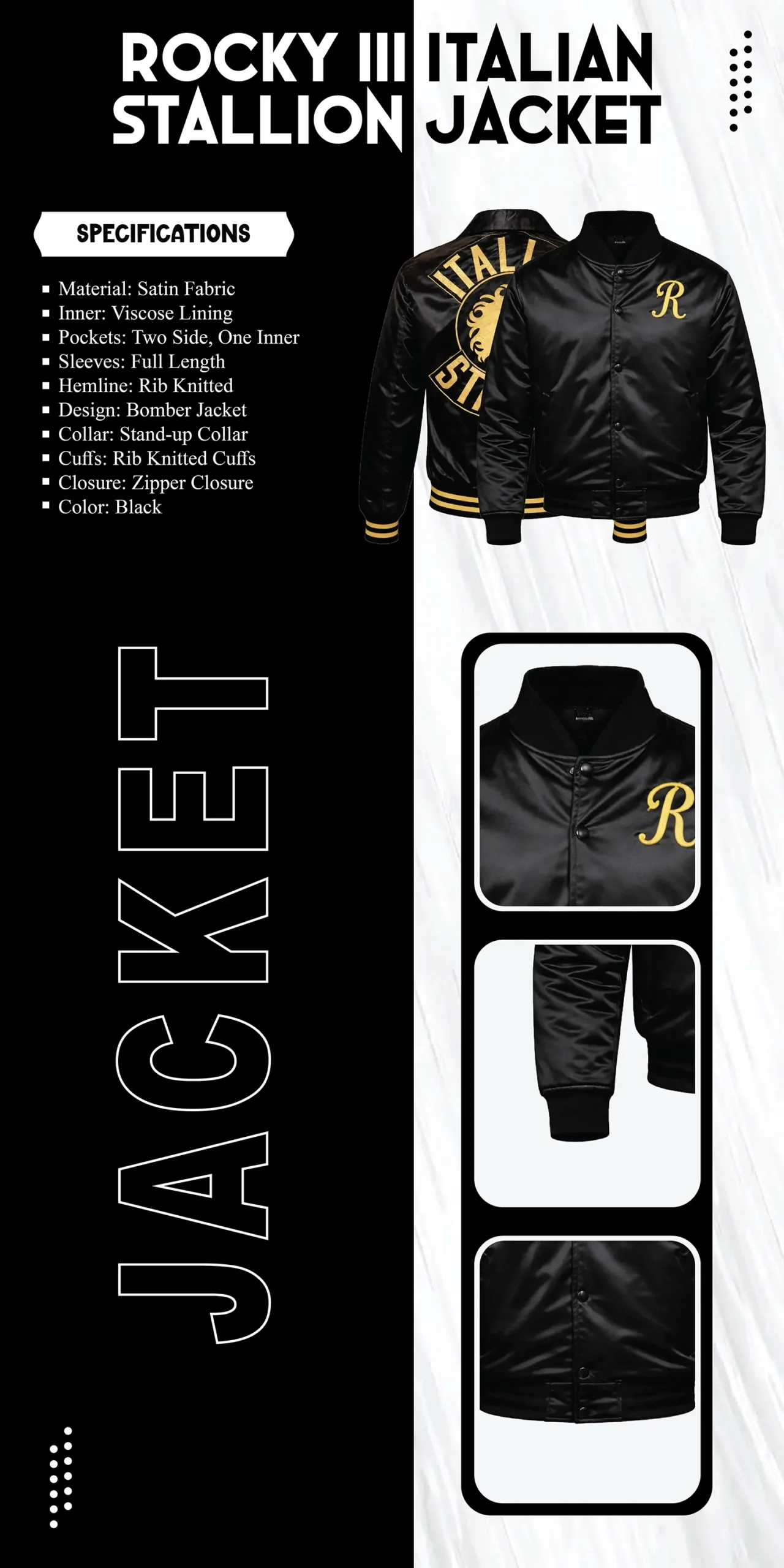 Rocky III Italian Stallion Jacket - William Jacket