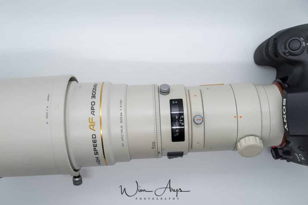 Minolta AF 300mm F4 HS APO G A-mount on Sony A99ii review