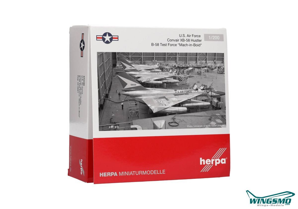Herpa Wings U.S. Air Force Convair XB-58 Hustler 