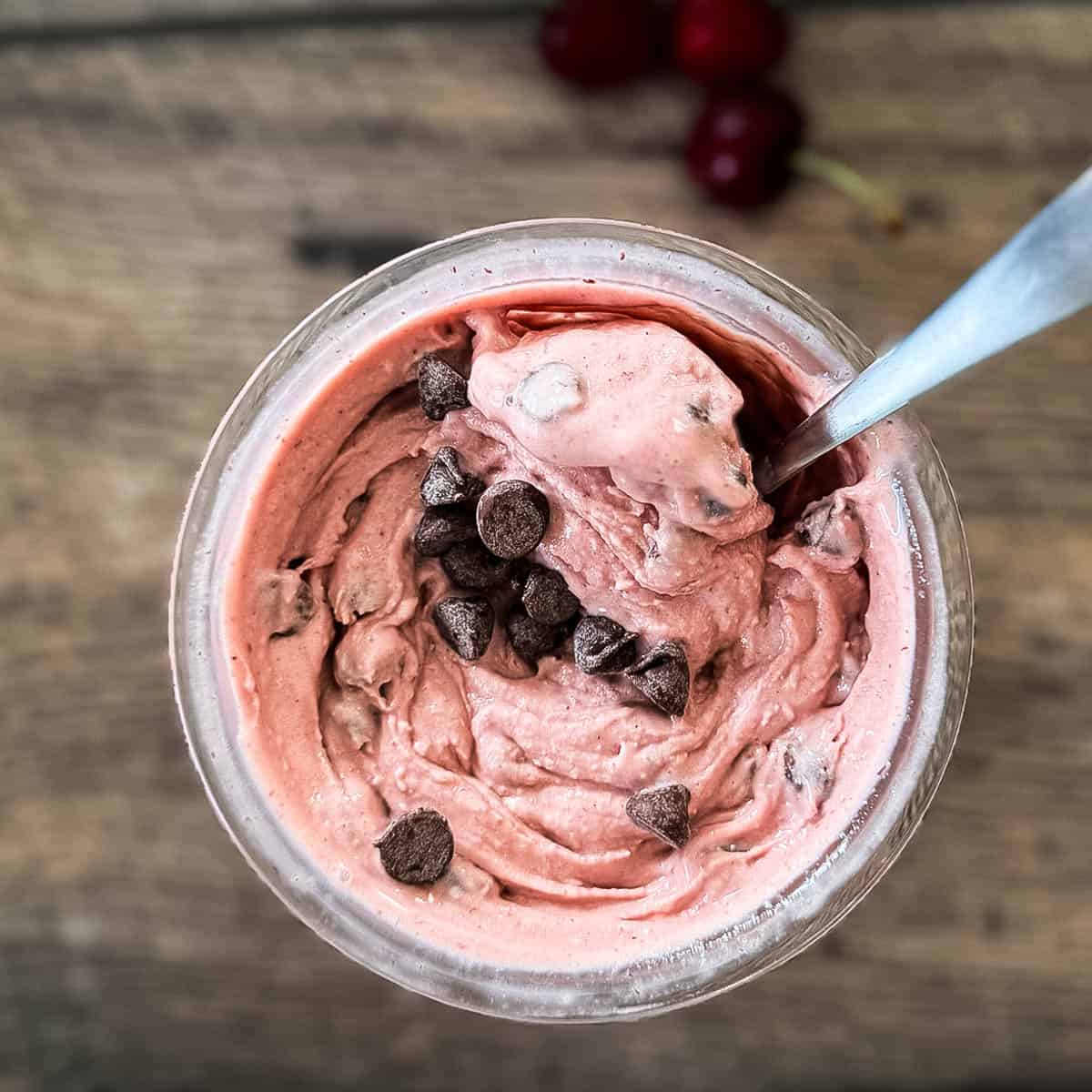 Ninja Creami Cherry Chocolate Chip Ice Cream - Winding Creek Ranch