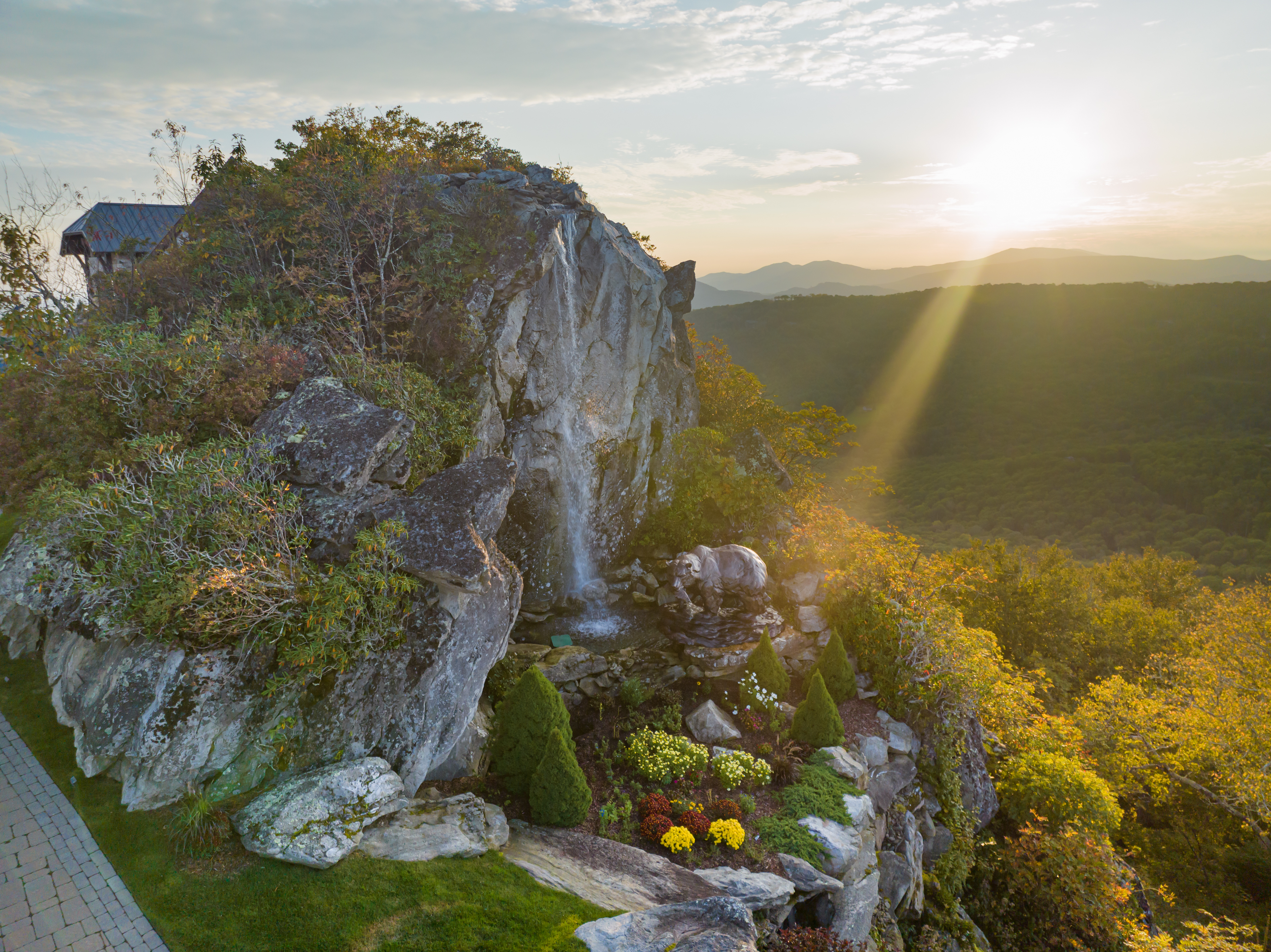 $29M home in NC has 2-story waterfall, Hobbit hole