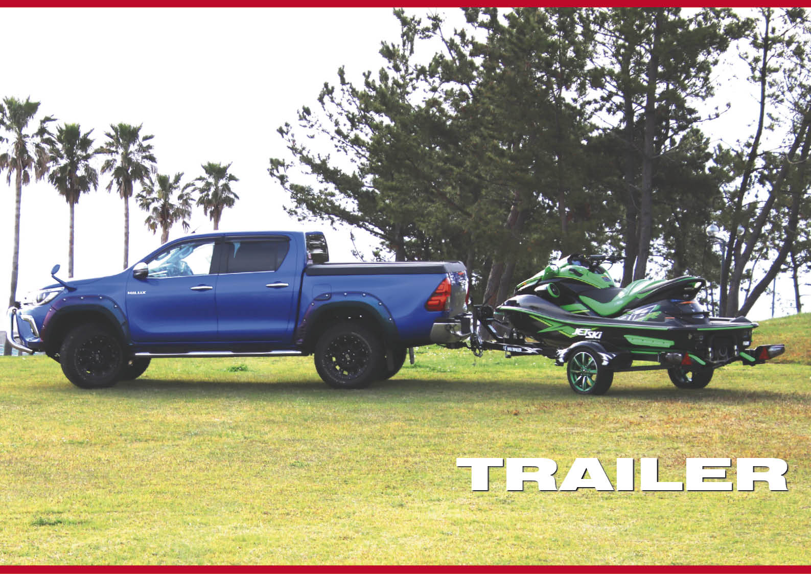 水上バイク（ジェットスキー）のトレーラーのタイヤは、手入れを怠ると