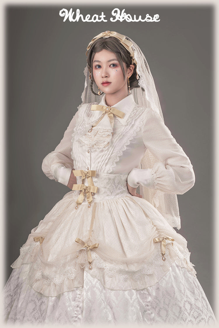 蒼穹の荘園ジャボ付きブラウス | Wheat House | ロリータ ゴスロリ
