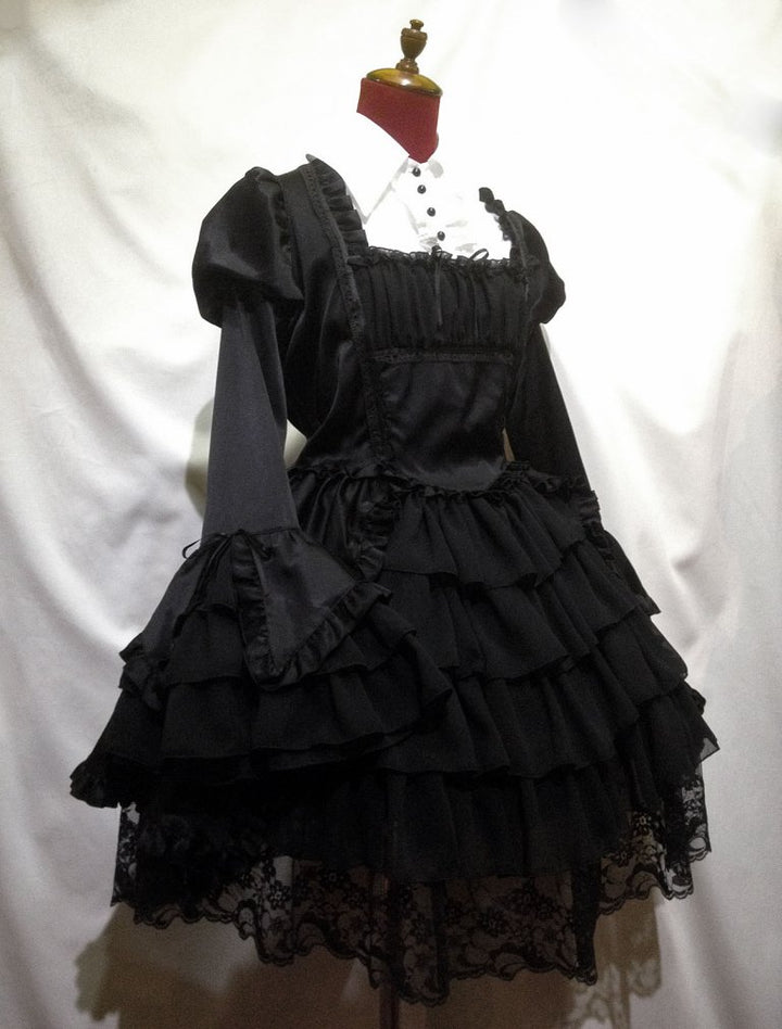 ブラウス＆スカートセットアップ風全身コーディネートワンピース