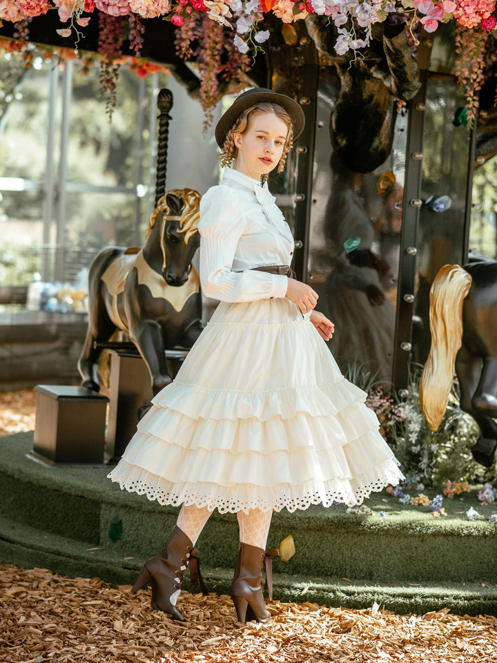 お取寄せ】コットンフリルロングペチコート | Victorian maiden