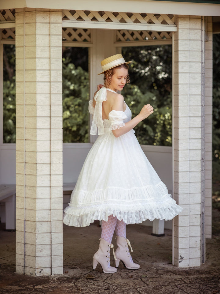 お取寄せ】エレガントレーシーホルターネックドレス | Victorian