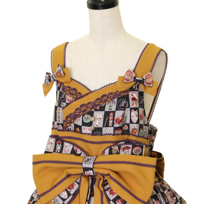 USED】【プラスサイズ】すずめのおはじき遊び タックジャンパー