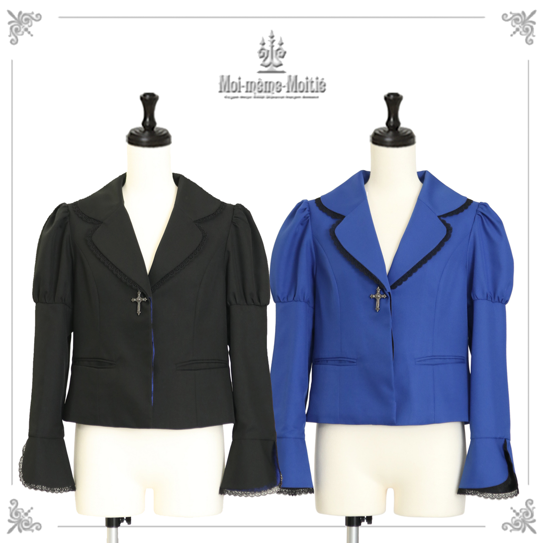 OUTLET】十字架ボタン比翼ジャケット【クーポン対象外】 | Moi-même