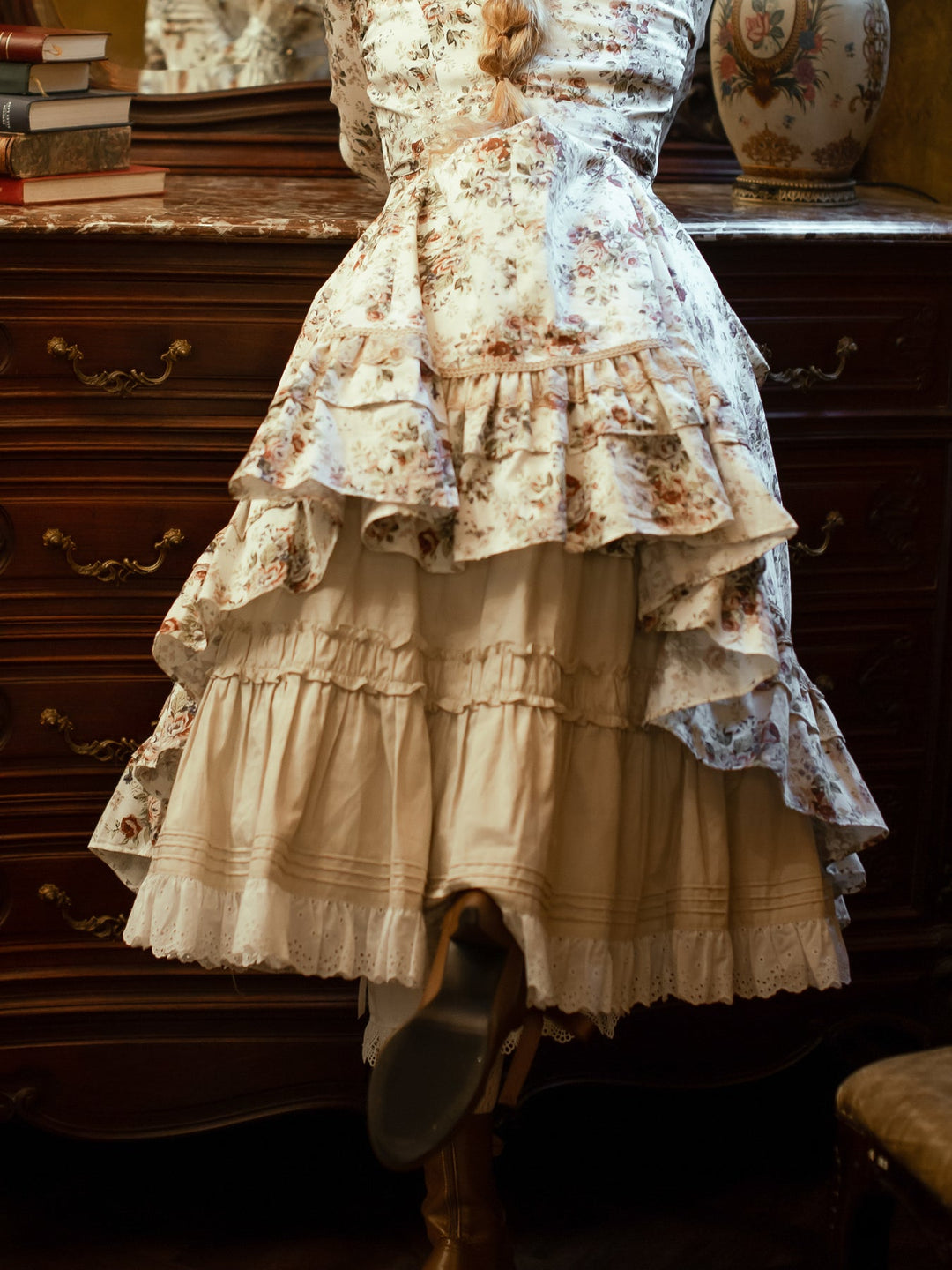 アンティークロココブーケクラシカルドールロングドレス【クーポン対象