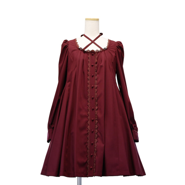 クロスリボンフレアワンピース | Sheglit | ロリータ ゴスロリ