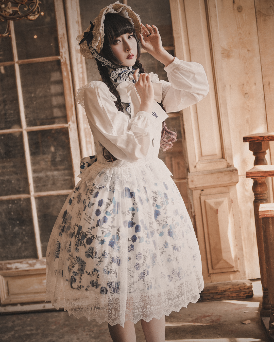 燭台刺繍リボンタイブラウス | Moi-même-Moitié | ロリータ ゴスロリ