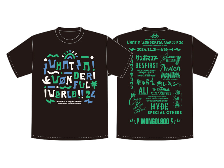 StraighUp Tシャツ モンパチフェス沖縄限定ネイビー サイズXL Straight