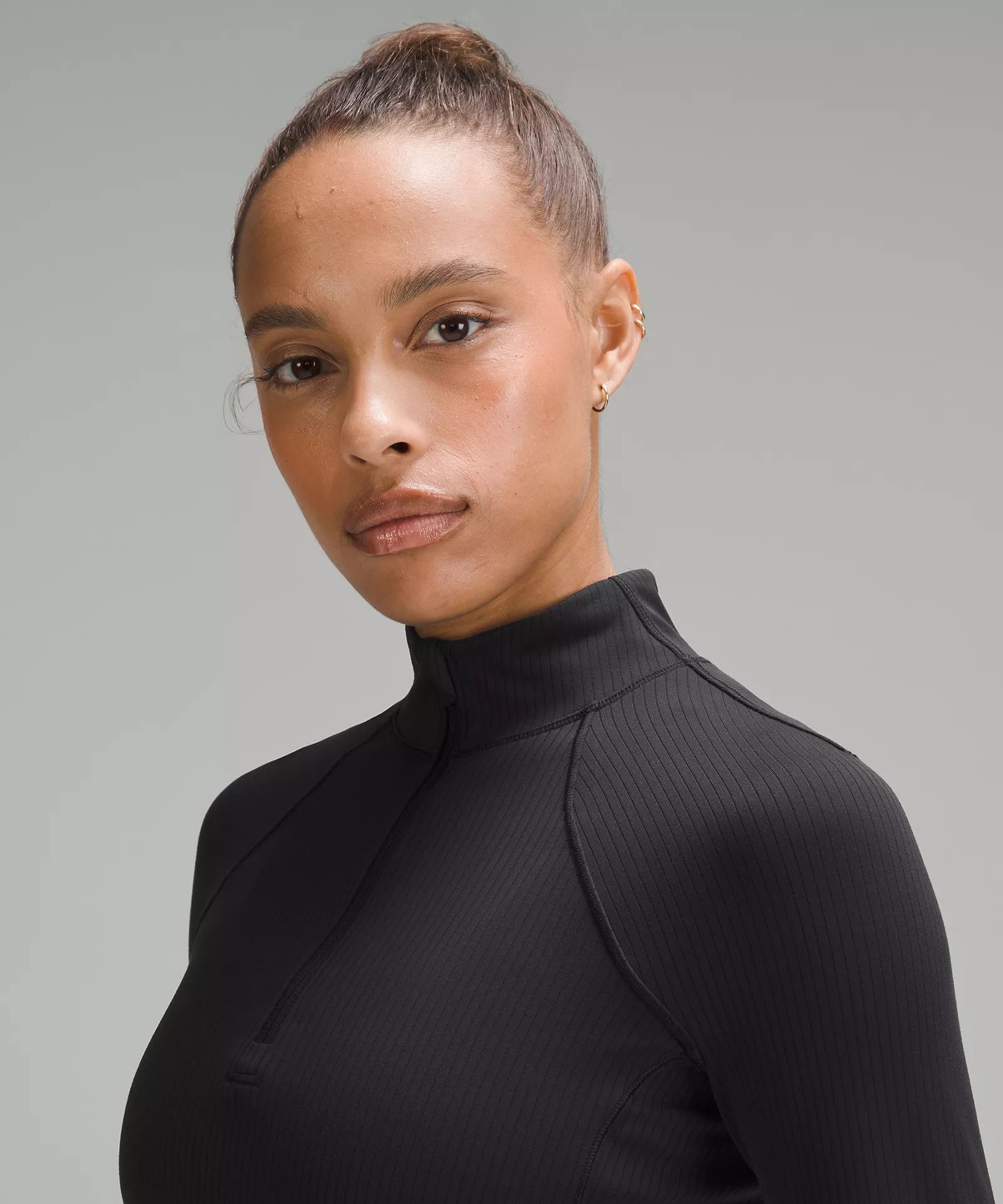 Women's It's Rulu Ribbed Cropped Half Zip – T3 Endurance Sports