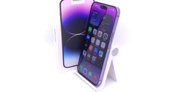 Apple iPhone 14 Pro Max 128GB Deep Purple , 6GB , Single SIM , cutie