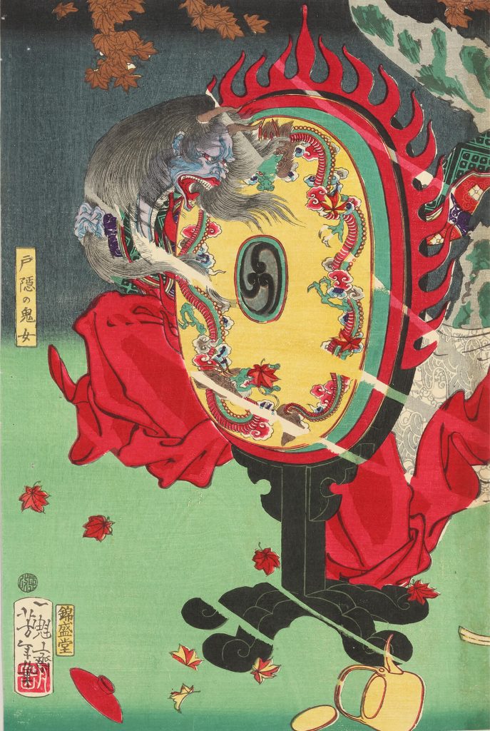 月岡芳年 作 「美談武者八景 戸隠の晴嵐」／ホームメイト